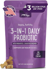 IHEARTDOGS - iHeartDogs 3-in-1 Probiotic for Dogs 90 Masticables - The Red Vitamin MX - Probióticos Para Perros - {{ shop.shopifyCountryName }}