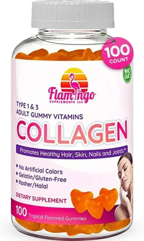 FLAMINGO SUPPLEMENTS - Flamingo Supplements Collagen Gummies 100 Gomitas - The Red Vitamin MX - Suplementos Alimenticios - {{ shop.shopifyCountryName }}