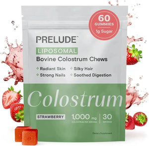 PRELUDE - Prelude Bovine Colostrum Chews 1000Mg. Strawberry 60 Gomitas - The Red Vitamin MX - Suplementos Alimenticios - {{ shop.shopifyCountryName }}