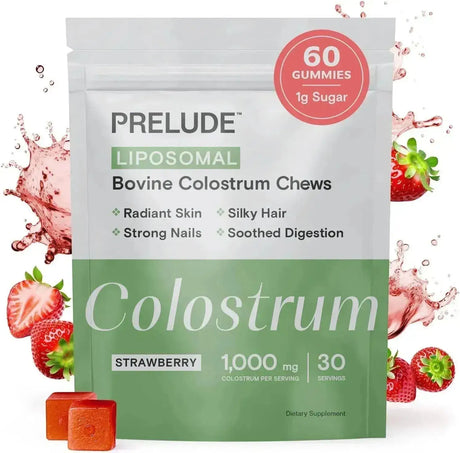 PRELUDE - Prelude Bovine Colostrum Chews 1000Mg. Strawberry 60 Gomitas - The Red Vitamin MX - Suplementos Alimenticios - {{ shop.shopifyCountryName }}