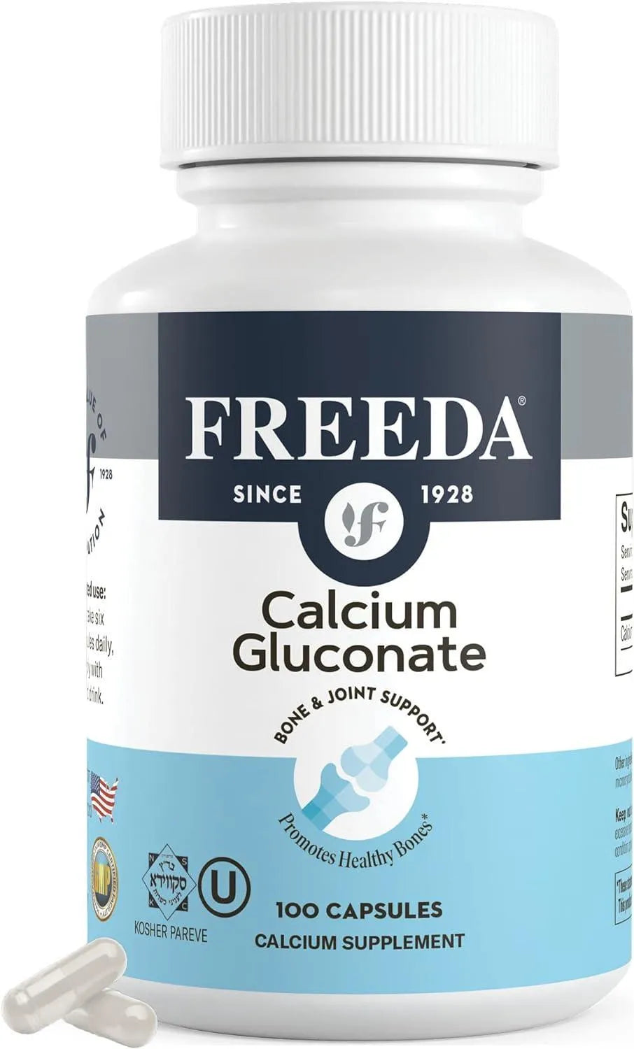 FREEDA - Freeda Calcium Gluconate 100 Capsulas - The Red Vitamin MX - Suplementos Alimenticios - {{ shop.shopifyCountryName }}