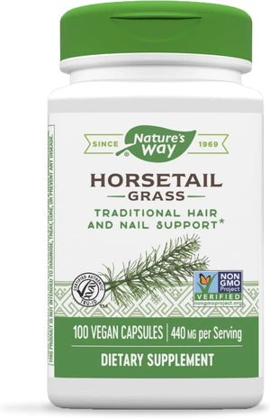 NATURE'S WAY - Nature's Way Premium Herbal Horsetail Grass 440Mg. 100 Capsulas - The Red Vitamin MX - Suplementos Alimenticios - {{ shop.shopifyCountryName }}