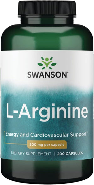 Swanson L-Arginine 500Mg. 200 Capsulas