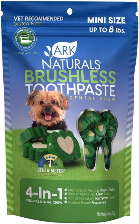 ARK NATURALS - Ark Naturals Brushless Toothpaste Dog Dental Chews for Mini Breeds 113Gr. - The Red Vitamin MX - Cuidado Dental Para Perros - {{ shop.shopifyCountryName }}