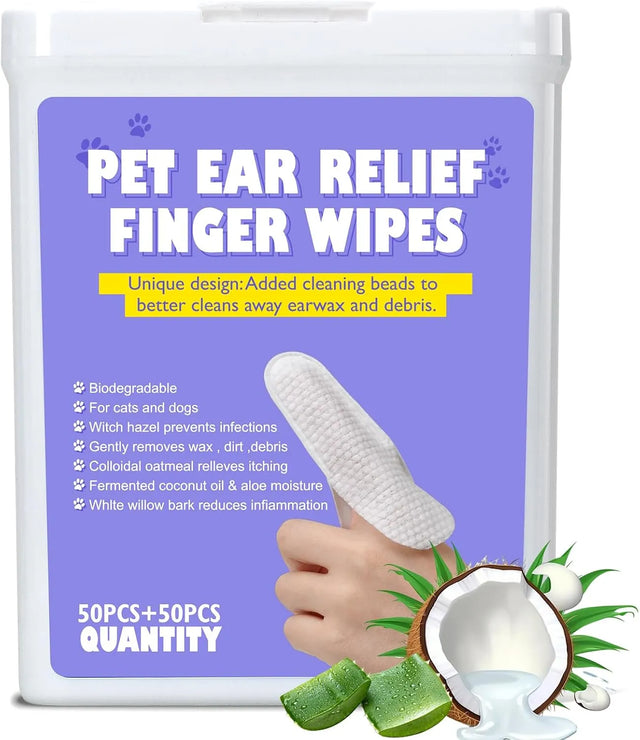 LISVEORY - Lisveory Pet Ear Cleaning Finger Wipes for Dogs & Cats 100 Toallitas - The Red Vitamin MX - Cuidado Del Oído De Perros - {{ shop.shopifyCountryName }}