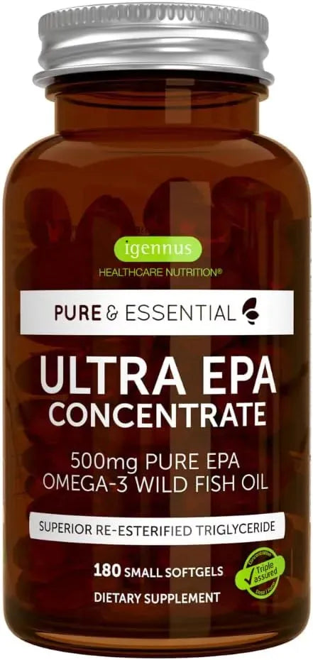 IGENNUS - Igennus Ultra Pure EPA Omega-3 Concentrate 500Mg. 180 Capsulas Blandas - The Red Vitamin MX - Suplementos Alimenticios - {{ shop.shopifyCountryName }}