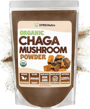 XPRS NUTRA - XPRS Nutra Organic Chaga Mushroom Powder 16 Oz. - The Red Vitamin MX - Suplementos Alimenticios - {{ shop.shopifyCountryName }}