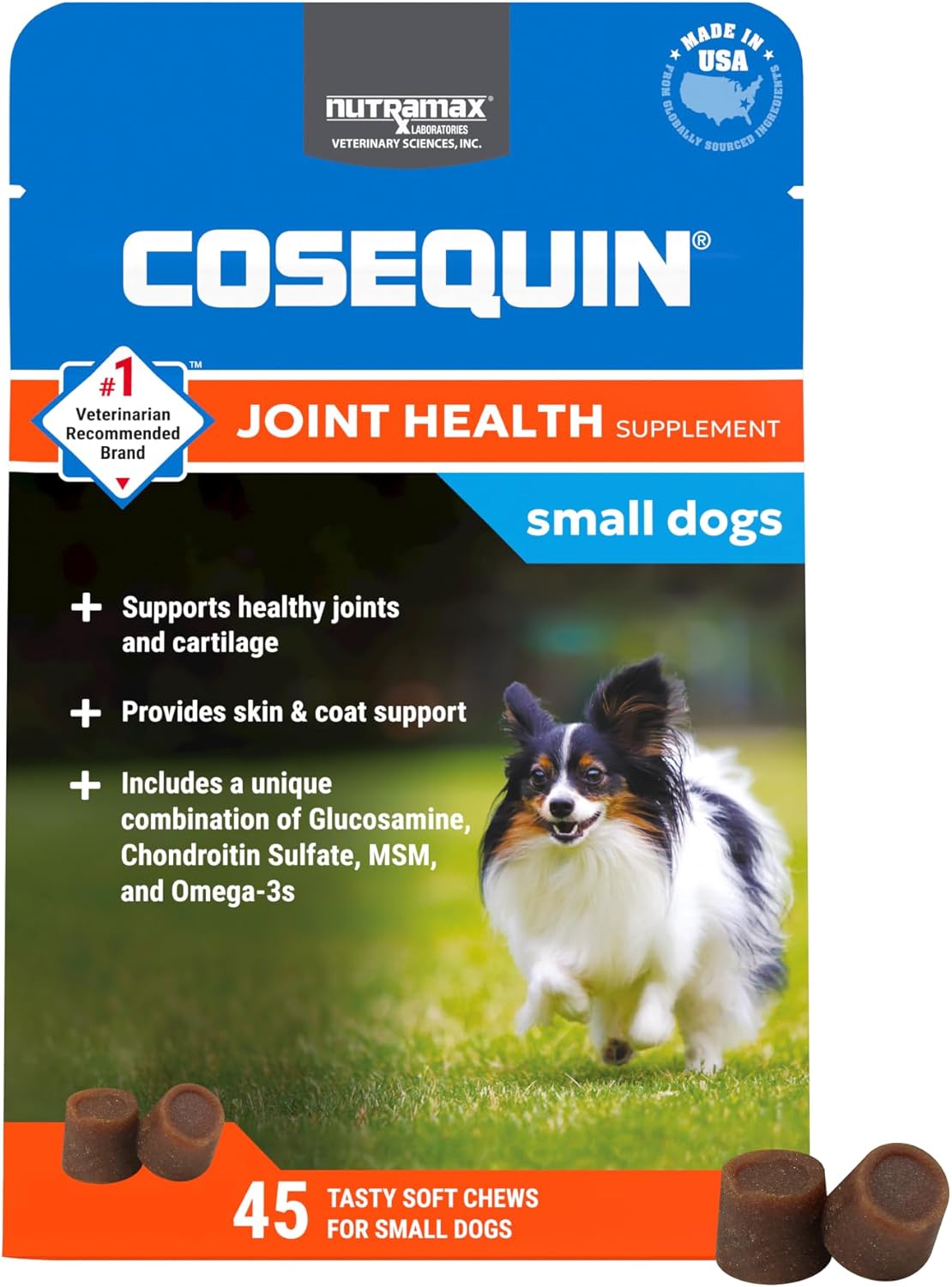 Nutramax Cosequin Minis Maximum Strength Joint Health 45 Masticables