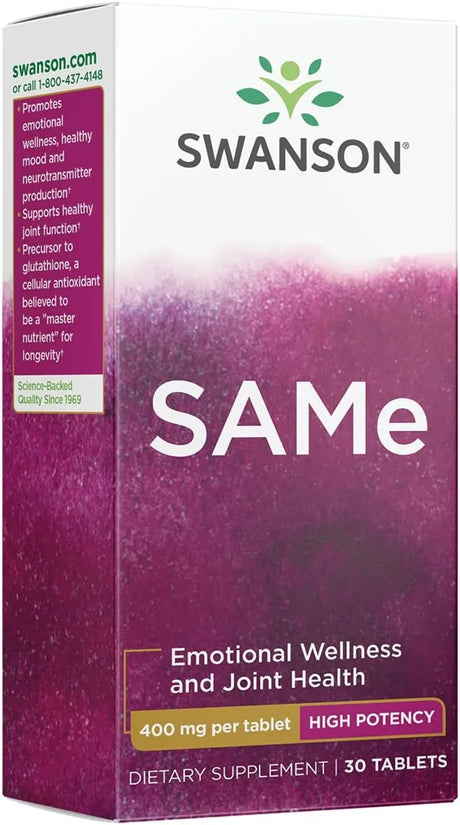 SWANSON - Swanson Ultra High-Potency Same 400Mg. 30 Tabletas - The Red Vitamin MX - Suplementos Alimenticios - {{ shop.shopifyCountryName }}