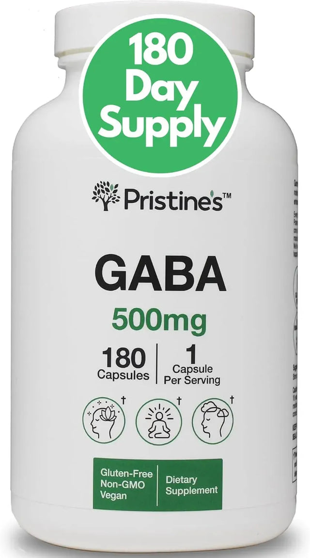 PRISTINE'S - Pristine's GABA 500Mg. 180 Capsulas - The Red Vitamin MX - Suplementos Alimenticios - {{ shop.shopifyCountryName }}