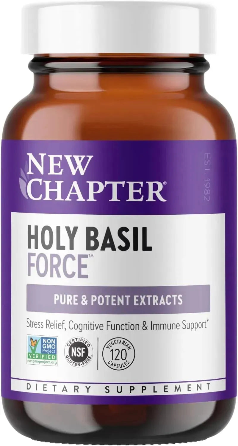 NEW CHAPTER - New Chapter Holy Basil Force 120 Capsulas - The Red Vitamin MX - Suplementos Alimenticios - {{ shop.shopifyCountryName }}