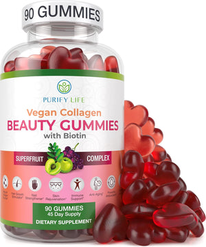 Purify Life Vegan Collagen Gummies with Biotin 90 Gomitas