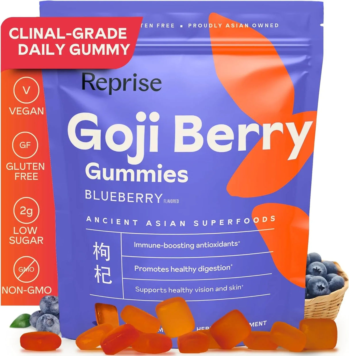 REPRISE - Reprise Goji Berry Superfood Gummies 45 Gomitas - The Red Vitamin MX - Suplementos Alimenticios - {{ shop.shopifyCountryName }}