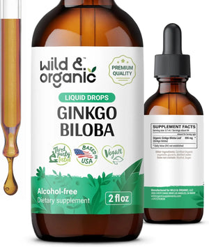 WILD & ORGANIC - Wild & Organic Ginkgo Biloba Liquid Drops 2 Fl.Oz. - The Red Vitamin MX - Suplementos Alimenticios - {{ shop.shopifyCountryName }}