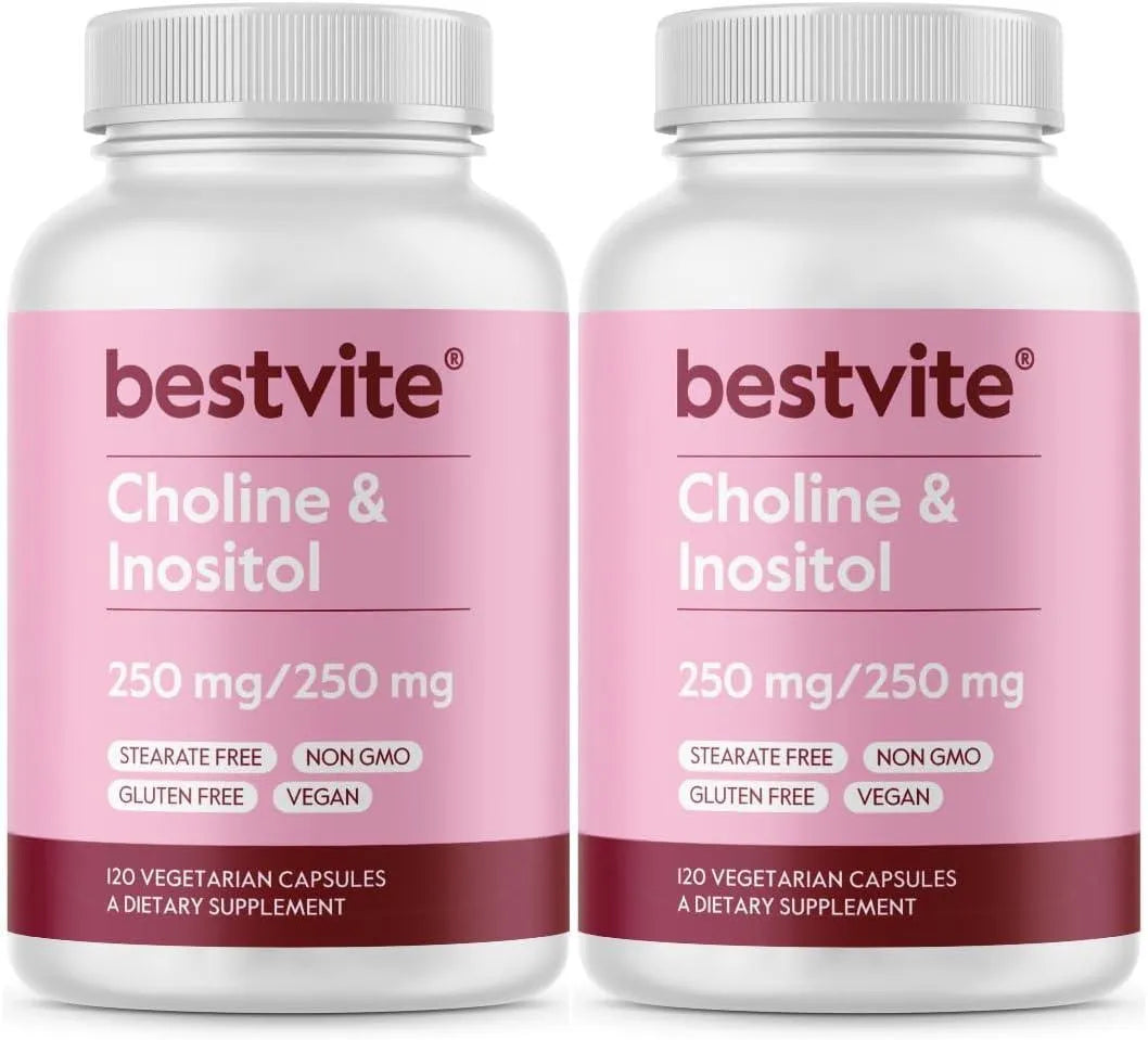 BESTVITE - BESTVITE Choline Inositol 500Mg. 120 Capsulas 2 Pack - The Red Vitamin MX - Suplementos Alimenticios - {{ shop.shopifyCountryName }}