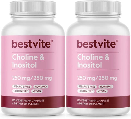 BESTVITE - BESTVITE Choline Inositol 500Mg. 120 Capsulas 2 Pack - The Red Vitamin MX - Suplementos Alimenticios - {{ shop.shopifyCountryName }}