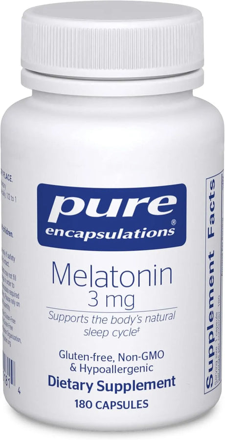 PURE ENCAPSULATIONS - Pure Encapsulations Melatonin 3Mg. 180 Capsulas - The Red Vitamin MX - Suplementos Alimenticios - {{ shop.shopifyCountryName }}
