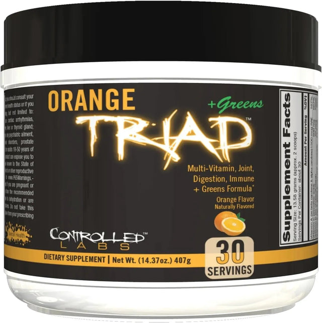 CONTROLLED LABS - CONTROLLED LABS Orange Triad Plus Greens 30 Servicios Orange 407Gr. - The Red Vitamin MX - Suplementos Alimenticios - {{ shop.shopifyCountryName }}