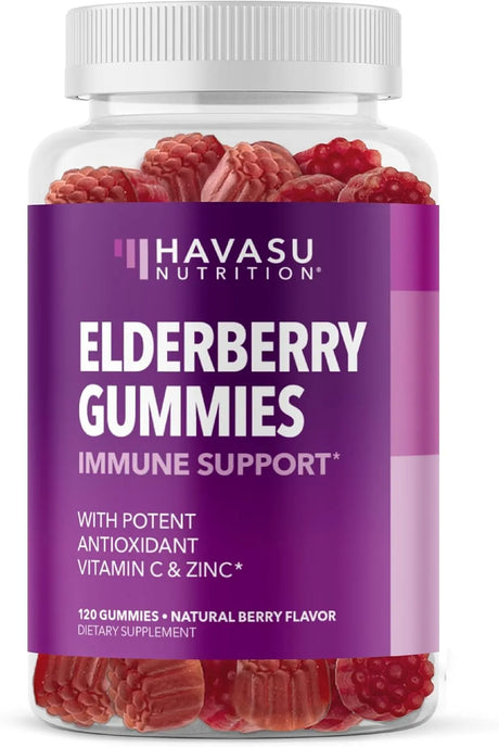 HAVASU NUTRITION - HAVASU NUTRITION Sambucus Elderberry Gummies for Adults 120 Gomitas - The Red Vitamin MX - Suplementos Alimenticios - {{ shop.shopifyCountryName }}