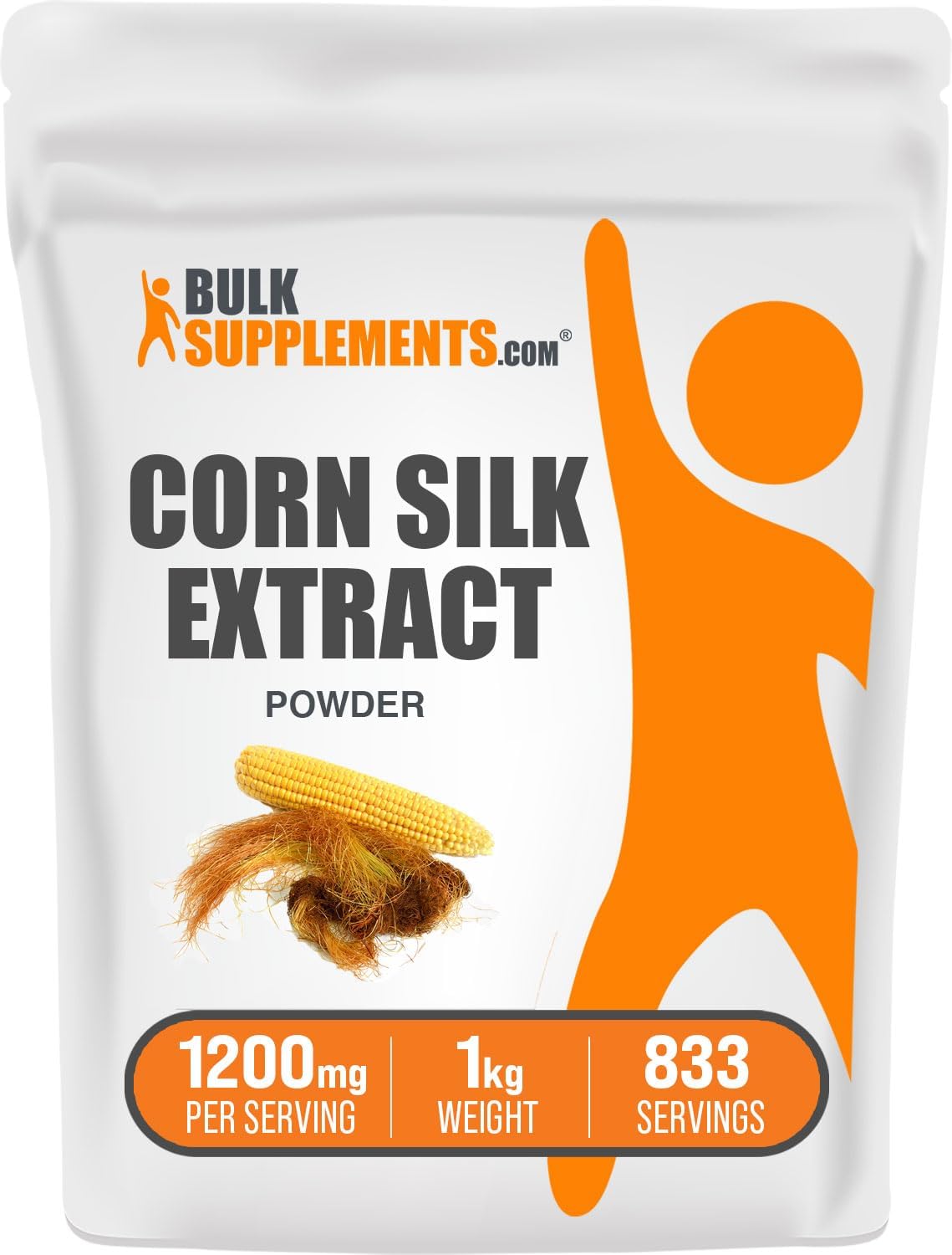 Bulk Supplements Corn Silk Extract Powder 1 Kg.