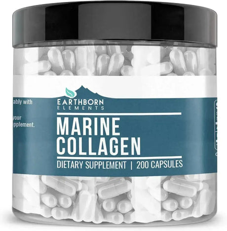 EARTHBORN ELEMENTS - Earthborn Elements Marine Collagen 200 Capsulas - The Red Vitamin MX - Suplementos Alimenticios - {{ shop.shopifyCountryName }}