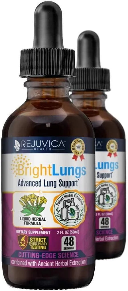 REJUVICA HEALTH - Rejuvica Health Bright Lungs Lung Detox Support 59Ml. 2 Pack - The Red Vitamin MX - Suplementos Alimenticios - {{ shop.shopifyCountryName }}