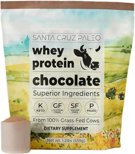 SANTA CRUZ PALEO - Santa Cruz Paleo Whey Protein Powder Grass Fed 20 Servicios Chocolate 539Gr. - The Red Vitamin MX - Suplementos Alimenticios - {{ shop.shopifyCountryName }}