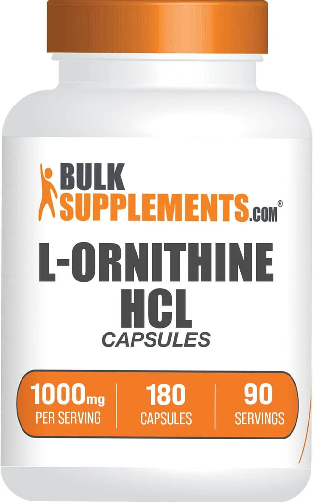 BULK SUPPLEMENTS - Bulk Supplements L-Ornithine HCl 1000Mg. 180 Capsulas - The Red Vitamin MX - Suplementos Alimenticios - {{ shop.shopifyCountryName }}