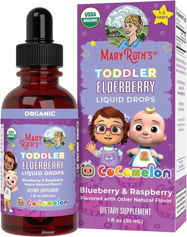 MARY RUTH ORGANICS - MaryRuth Organics Cocomelon Toddler Elderberry Syrup 1 Fl.Oz. - The Red Vitamin MX - Suplementos Alimenticios - {{ shop.shopifyCountryName }}