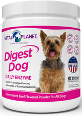 Vital Planet Digest Dog Digestive Pancreatic Enzyme Blend 30 Servicios 111Gr.