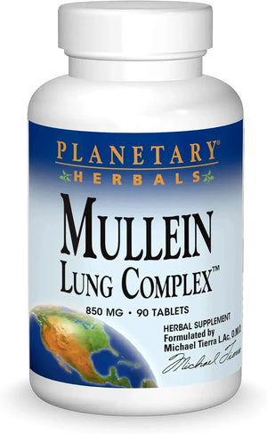 PLANETARY HERBALS - Planetary Herbals Mullein Lung Complex 90 Tabletas - The Red Vitamin MX - Suplementos Alimenticios - {{ shop.shopifyCountryName }}