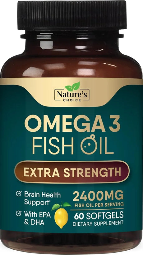 NATURES CHOICE - Nature's Choice Triple Strength Omega 3 Fish Oil 2400Mg. 60 Capsulas Blandas - The Red Vitamin MX - Suplementos Alimenticios - {{ shop.shopifyCountryName }}