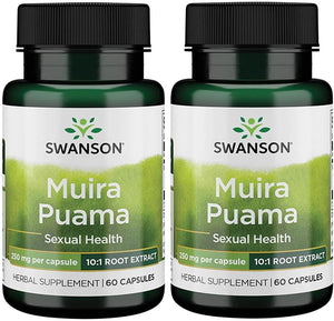 Swanson Muira Puama 250Mg. 60 Capsulas 2 Pack