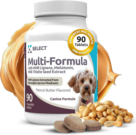 K9 SELECT - K9 Select Multi-Formula Dog Vitamins for Smaller Dogs Peanut Butter Flavor 90 Tabletas - The Red Vitamin MX - Multivitamínicos Para Perros - {{ shop.shopifyCountryName }}