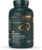 VetriScience Healthy Spine & Disc Back & Spinal Support Chondroitin & Taurine Supplement for Dogs 180 Capsulas