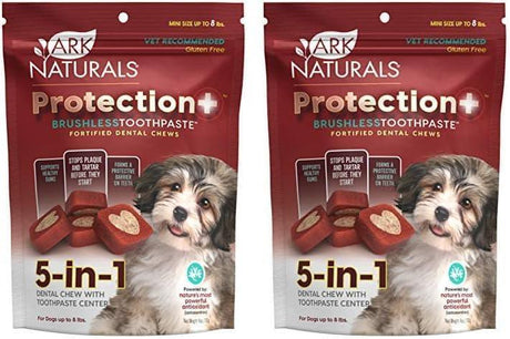 ARK NATURALS - ARK NATURALS Protection+ Brushless Toothpaste Dog Dental Chews for Mini Breeds 113Gr 2 Pack - The Red Vitamin MX - Cuidado Dental Para Perros - {{ shop.shopifyCountryName }}