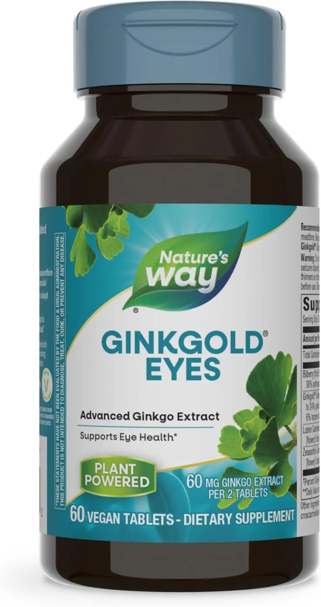 NATURE'S WAY - Nature's Way Ginkgold Eyes 60 Tabletas - The Red Vitamin MX - Suplementos Alimenticios - {{ shop.shopifyCountryName }}