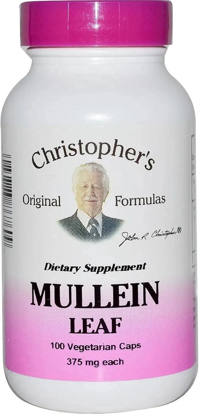 CHRISTOPHER´S - Christopher's Mullein Leaves 400Mg. 100 Capsulas - The Red Vitamin MX - Suplementos Alimenticios - {{ shop.shopifyCountryName }}