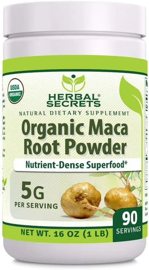 HERBAL SECRETS - Herbal Secrets USDA Organic Maca Root Powder 1 Lb. - The Red Vitamin MX - Suplementos Alimenticios - {{ shop.shopifyCountryName }}