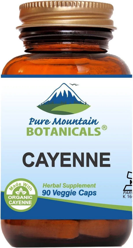 PURE MOUNTAIN BOTANICALS - Pure Mountain Botanicals Cayenne Pepper 90 Capsulas - The Red Vitamin MX - Suplementos Alimenticios - {{ shop.shopifyCountryName }}