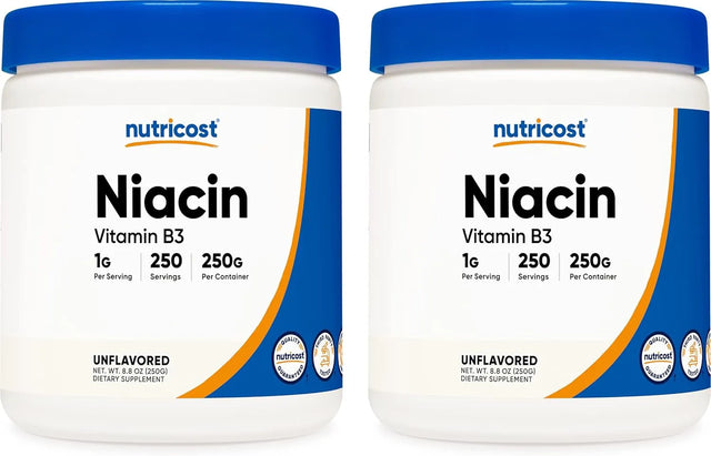 NUTRICOST - Nutricost Niacin Vitamin B3 Powder 250Gr. 2 Pack - The Red Vitamin MX - Suplementos Alimenticios - {{ shop.shopifyCountryName }}