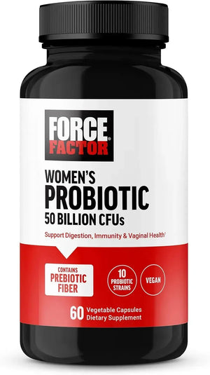 FORCE FACTOR - FORCE FACTOR Probiotic for Women 50 Billion CFU 60 Capsulas - The Red Vitamin MX - Suplementos Alimenticios - {{ shop.shopifyCountryName }}