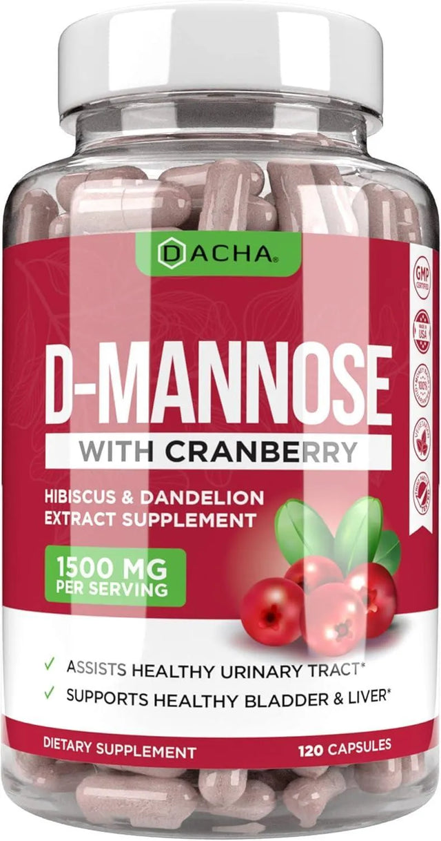 DACHA - DACHA Natural D-Mannose Capsules 4-in-1 Formula 120 Capsulas - The Red Vitamin MX - Suplementos Alimenticios - {{ shop.shopifyCountryName }}