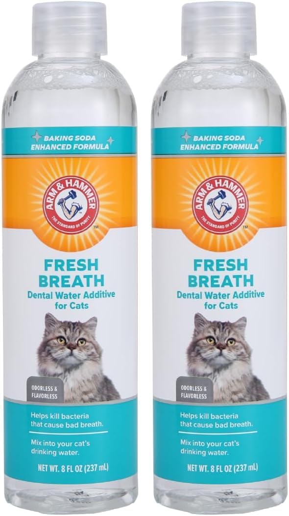 Arm & Hammer for Pets Advanced Care Dental Water Additive for Cats 237Ml. 2 Pack