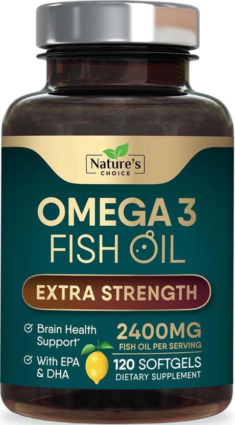 NATURES CHOICE - Nature's Choice Triple Strength Omega 3 Fish Oil 2400Mg. 120 Capsulas Blandas - The Red Vitamin MX - Suplementos Alimenticios - {{ shop.shopifyCountryName }}