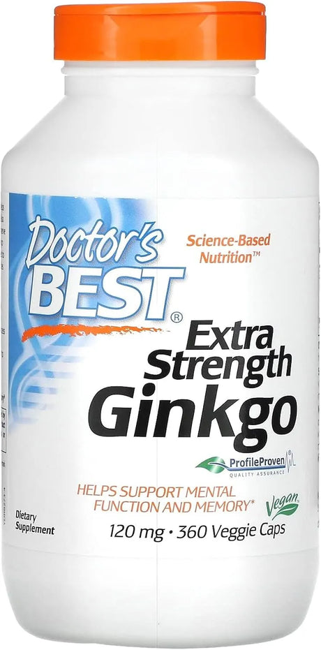 DOCTOR'S BEST - Doctor's Best Extra Strength Ginkgo 120Mg. 360 Capsulas - The Red Vitamin MX - Suplementos Alimenticios - {{ shop.shopifyCountryName }}