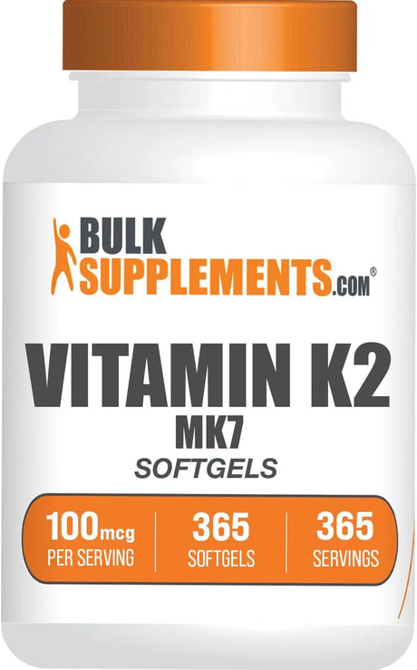 BULK SUPPLEMENTS - Bulk Supplements Vitamin K2 MK7 100mcg 365 Capsulas Blandas - The Red Vitamin MX - Suplementos Alimenticios - {{ shop.shopifyCountryName }}