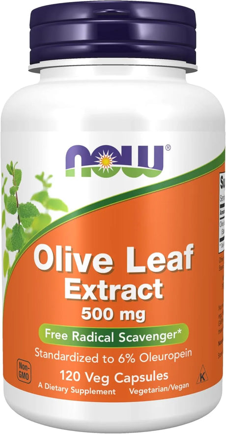 NOW SUPPLEMENTS - NOW Foods Supplements Olive Leaf Extract 500Mg. 120 Capsulas - The Red Vitamin MX - Suplementos Alimenticios - {{ shop.shopifyCountryName }}