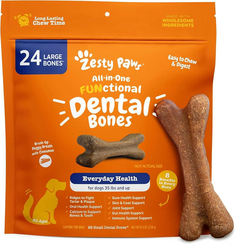 ZESTY PAWS - Zesty Paws Dental Bones Large Dogs 24 Piezas - The Red Vitamin MX - Cuidado Dental Para Perros - {{ shop.shopifyCountryName }}