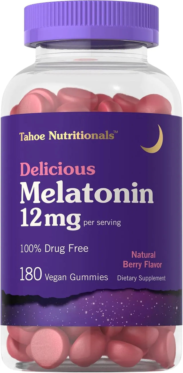 TAHOE NUTRITIONALS - Tahoe Nutritionals Melatonin Gummies 12Mg. 180 Gomitas - The Red Vitamin MX - Suplementos Alimenticios - {{ shop.shopifyCountryName }}
